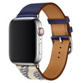 Cinturino Crescent in vera pelle cucito a mano per Apple Watch