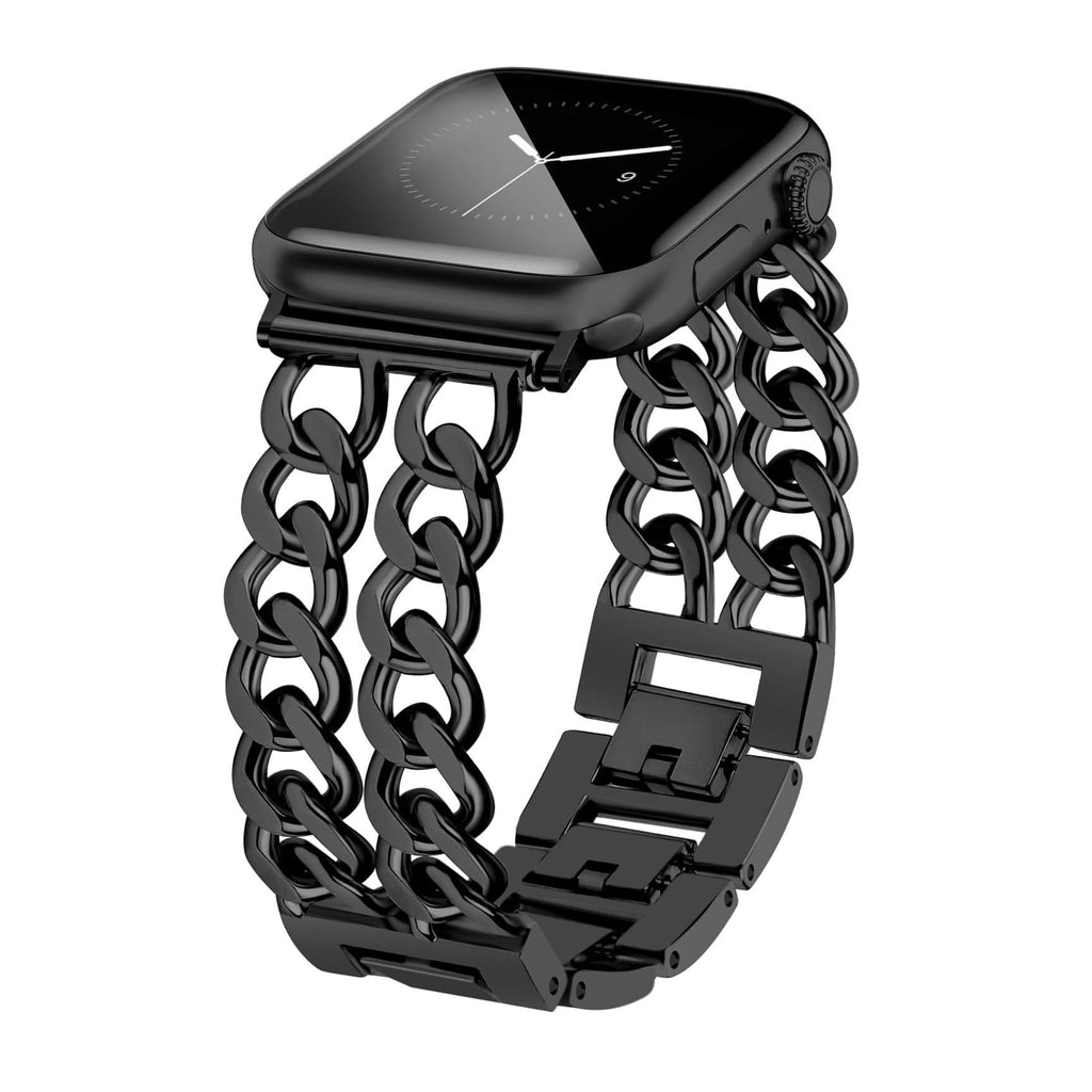 Cinturino a maglie in acciaio inox premium a due file per Apple Watch