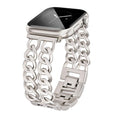 Cinturino a maglie in acciaio inox premium a due file per Apple Watch