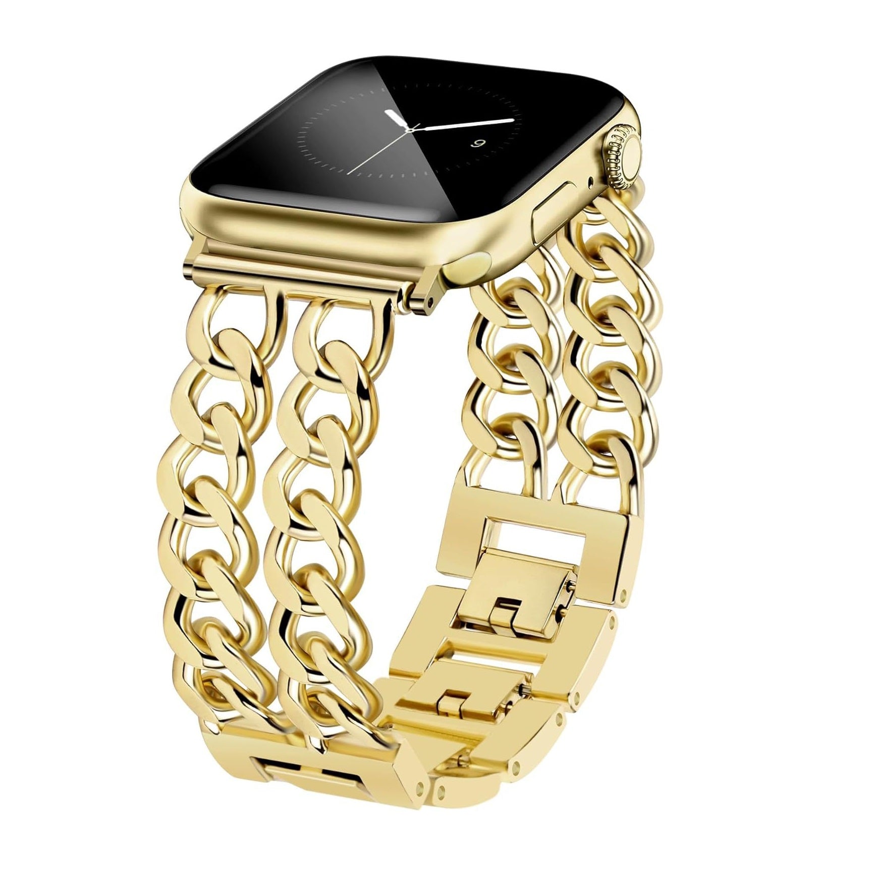 Cinturino a maglie in acciaio inox premium a due file per Apple Watch
