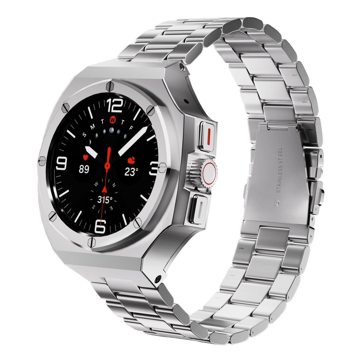 Galaxy Ultra 47mm AstraGuard için Çinko Alaşımı Kasa ve Kordon