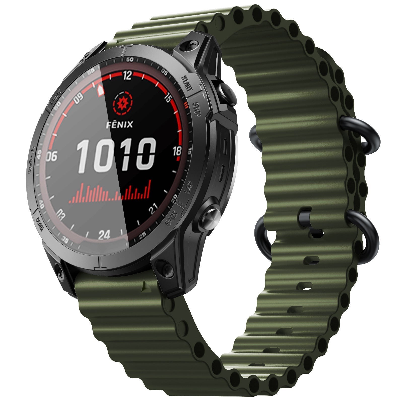 Brățară AquaStride Ocean pentru ceasuri Garmin de 22mm și 26mm din silicon