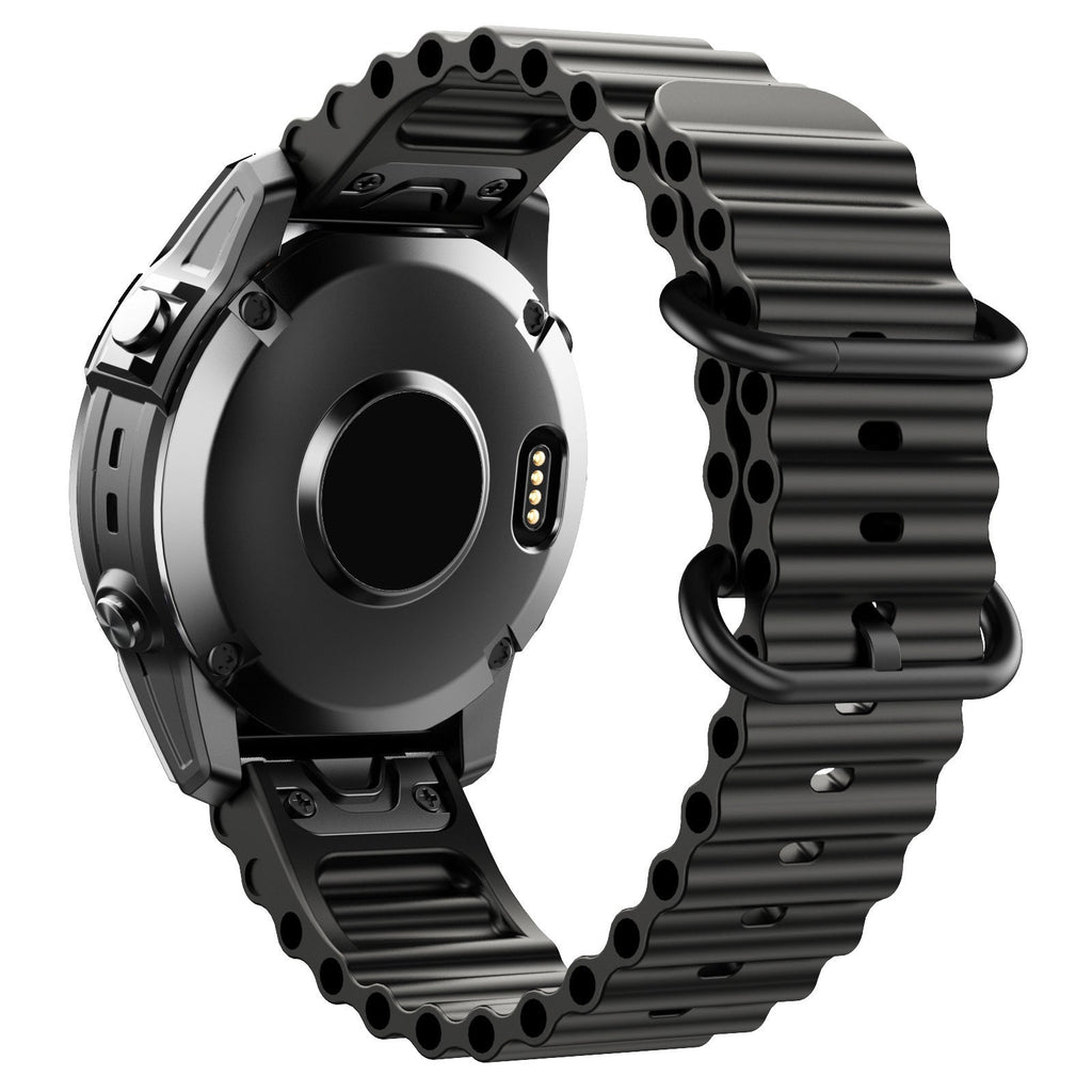 Brățară AquaStride Ocean pentru ceasuri Garmin de 22mm și 26mm din silicon