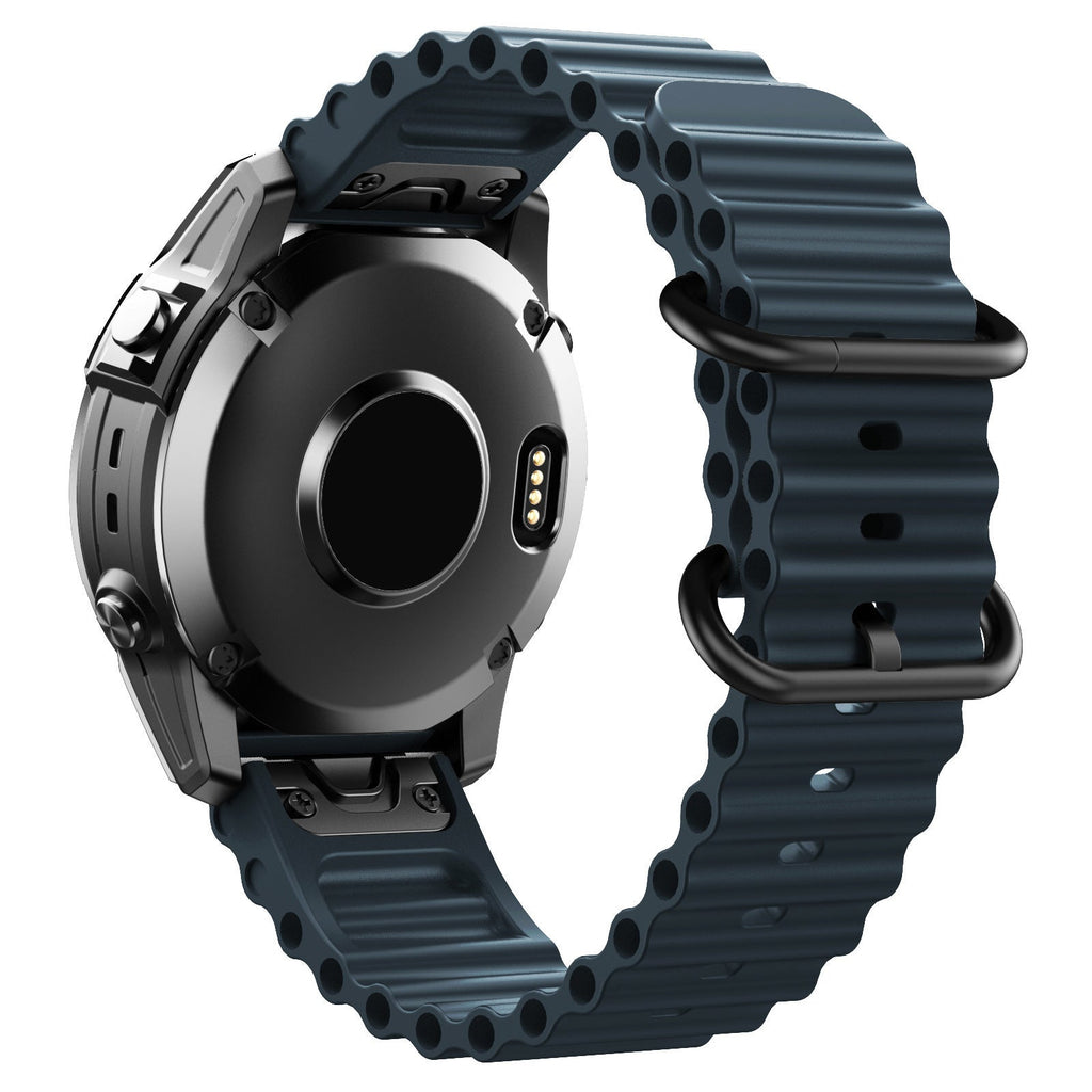 Brățară AquaStride Ocean pentru ceasuri Garmin de 22mm și 26mm din silicon