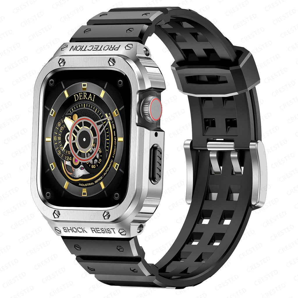 Apple Watch用 ApexFlex シリコンバンドとスチールケース