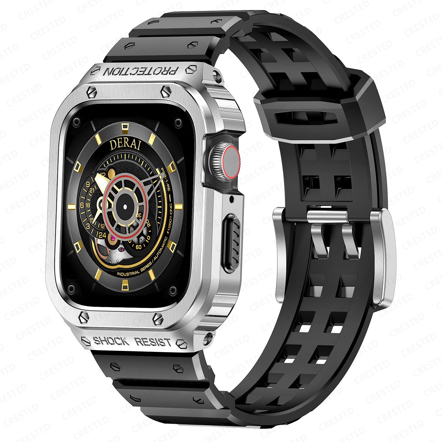 Apple Watch用 ApexFlex シリコンバンドとスチールケース