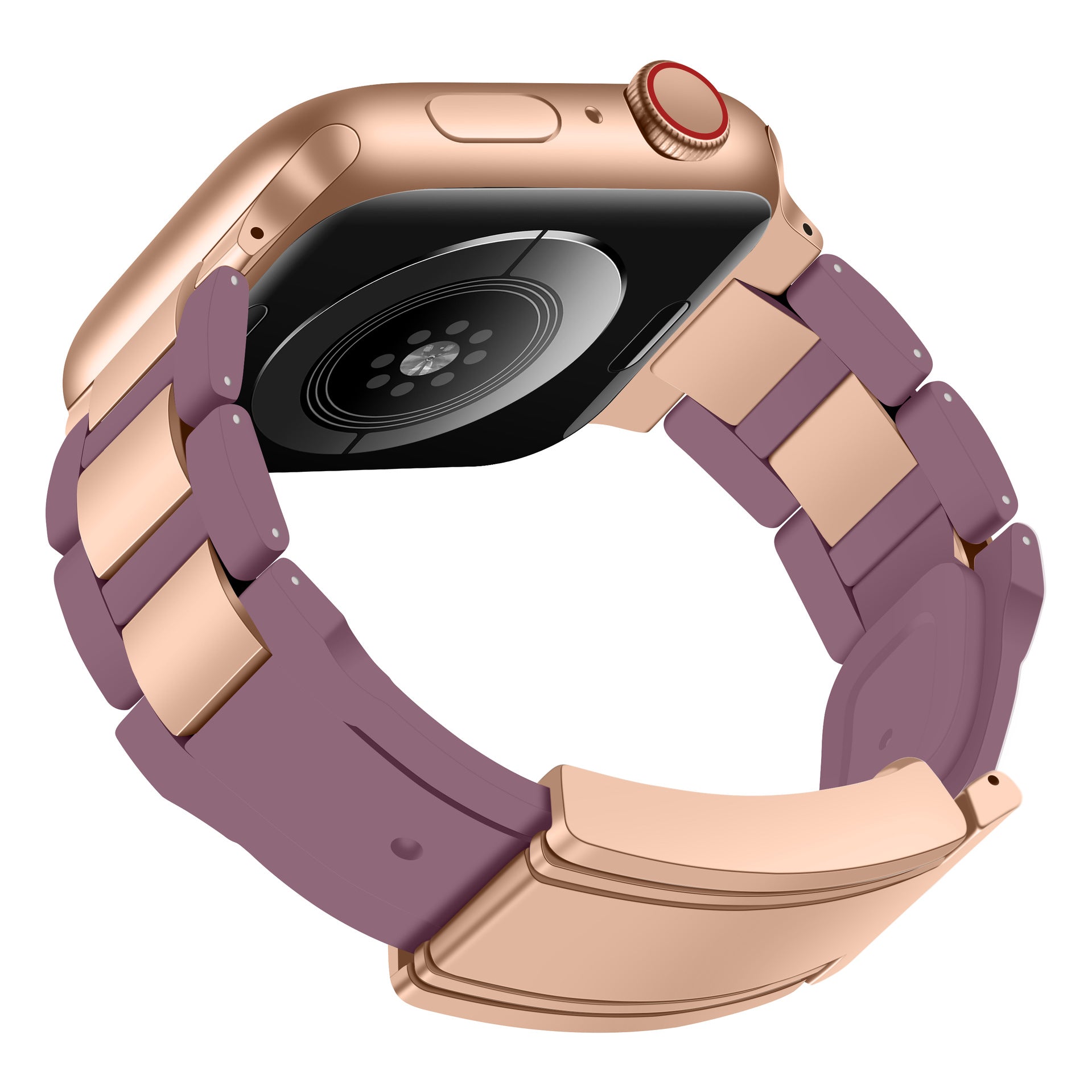 רצועת סיליקון עם סגירת מגנטית מפלדת אל-חלד ל-Apple Watch