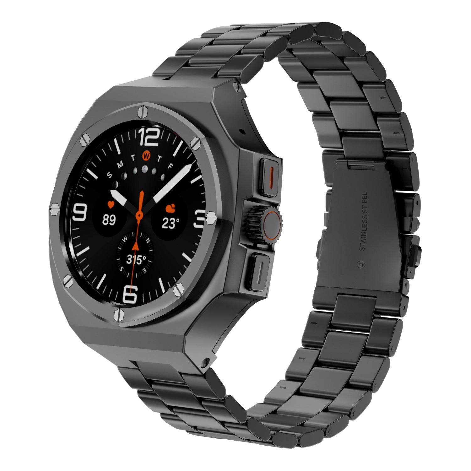 Galaxy Ultra 47mm AstraGuard için Çinko Alaşımı Kasa ve Kordon