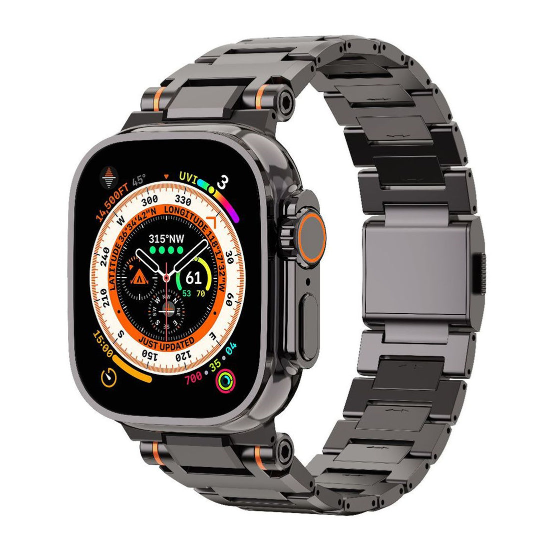Cinturino in Acciaio Inossidabile Aurex per Apple Watch con Chiusura Magnetica