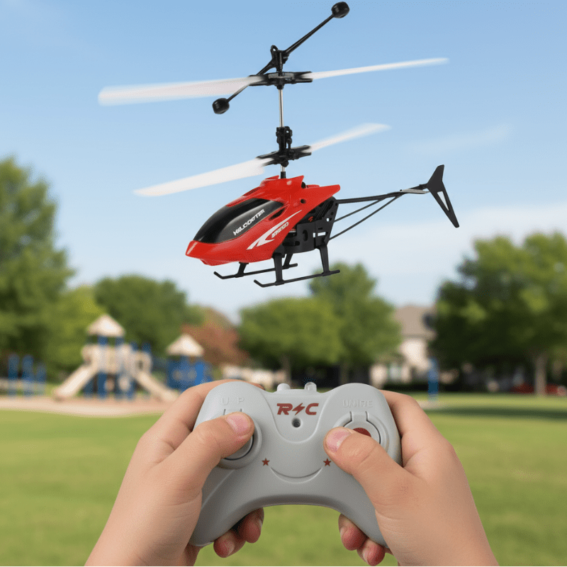 Helicóptero RC Mini SkyPulse para Crianças Voo Interior Fácil e Seguro com Controlo Estável