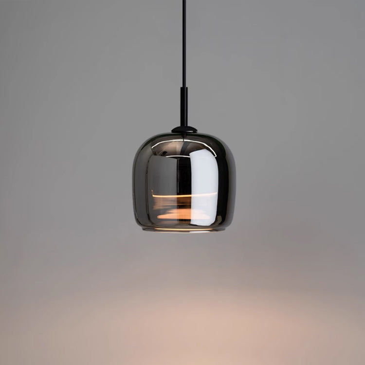 Nordic Pendant Light in Black Glass for Kitchen Island and Dining Room