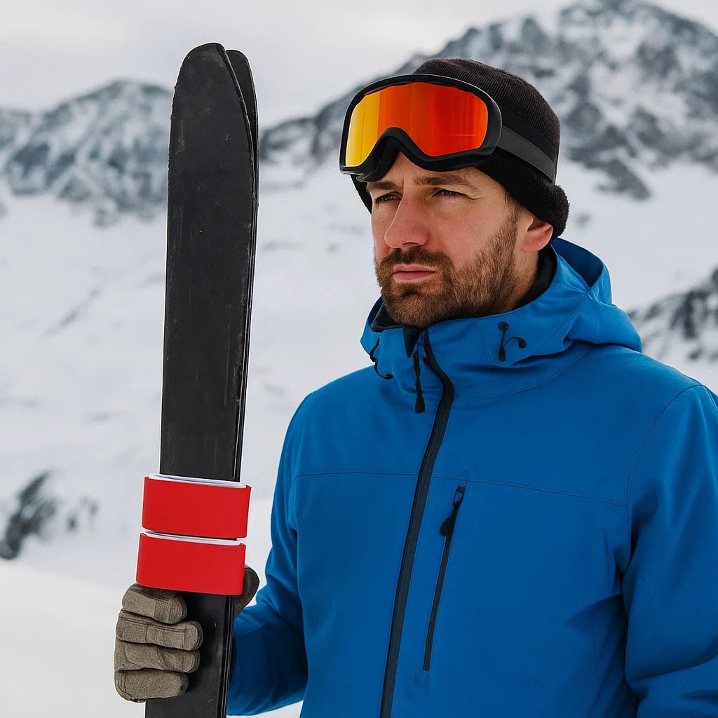 SummitGrip nylon skistropper 2-pak med polstring og velcro til sikker transport