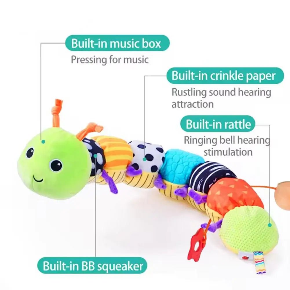 LumaPillar Sensorisk Musik Larve til Babyer Beroligende Melodier og Udvikling