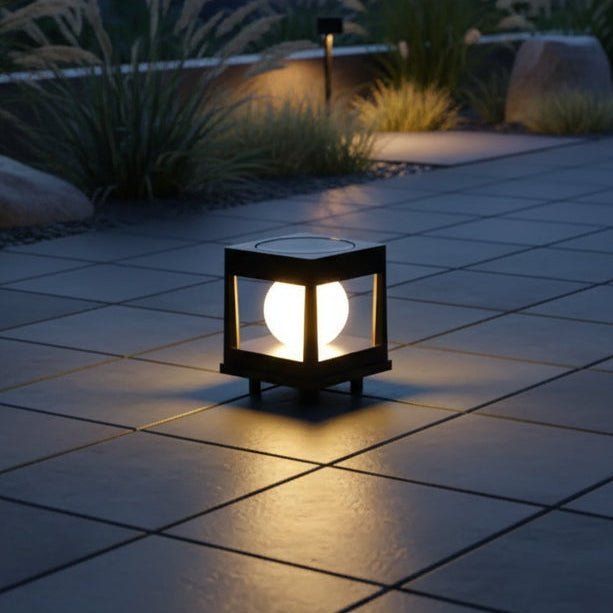 Lampa solară automată LumaPath pentru alei, grădini, de la amurg până în zori, fără cabluri, rezistentă la intemperii