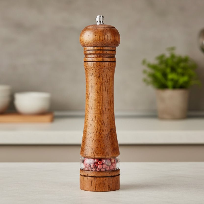 Macina Sale e Pepe in Legno CedarNest con Regolazione della Macinatura per Cucine Domestiche
