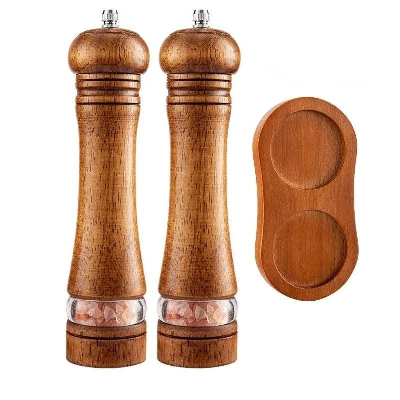 Macina Sale e Pepe in Legno CedarNest con Regolazione della Macinatura per Cucine Domestiche