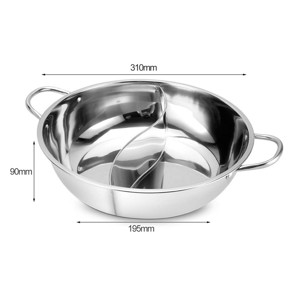 TwinTaste Dual Flavor Hot Pot With Two Chambers For Home Cooks