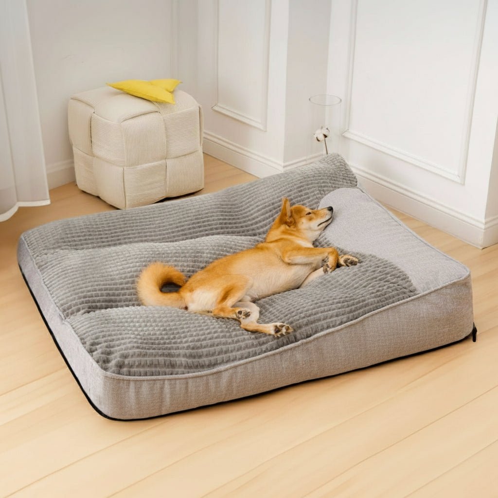 Cama para Perro Grande PawNest con Soporte Postural y Resistencia a Arañazos