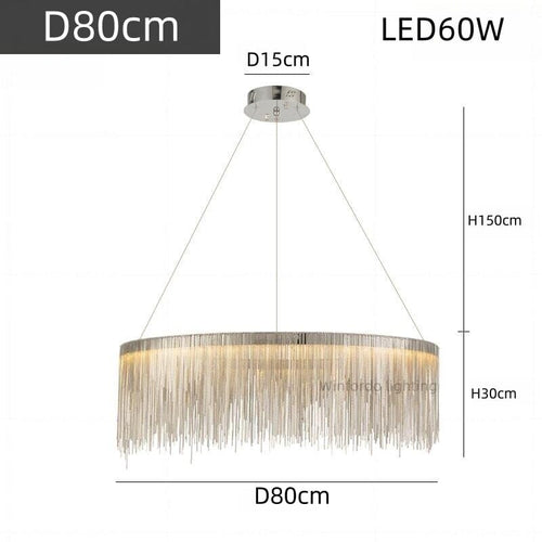 Lámpara de Techo Redonda Astra Nordic LED en Cromo