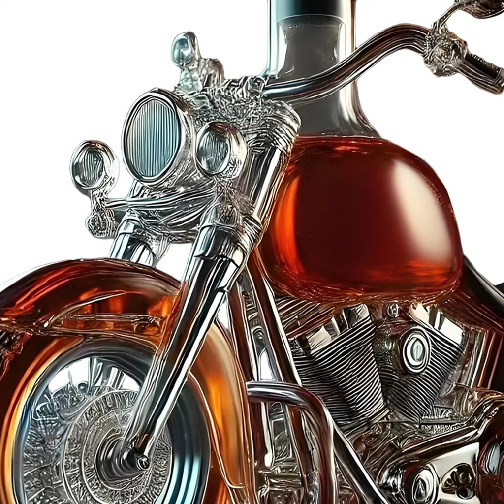 Harley Motorcykel Whiskeykaraff för hemmabar, display och samtalsstartare