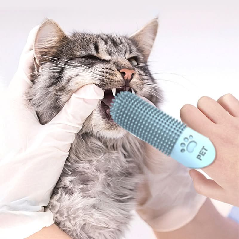 PawBright 360 Degree Finger Toothbrush For Dogs And Cats Gentle Pet Oral Care
