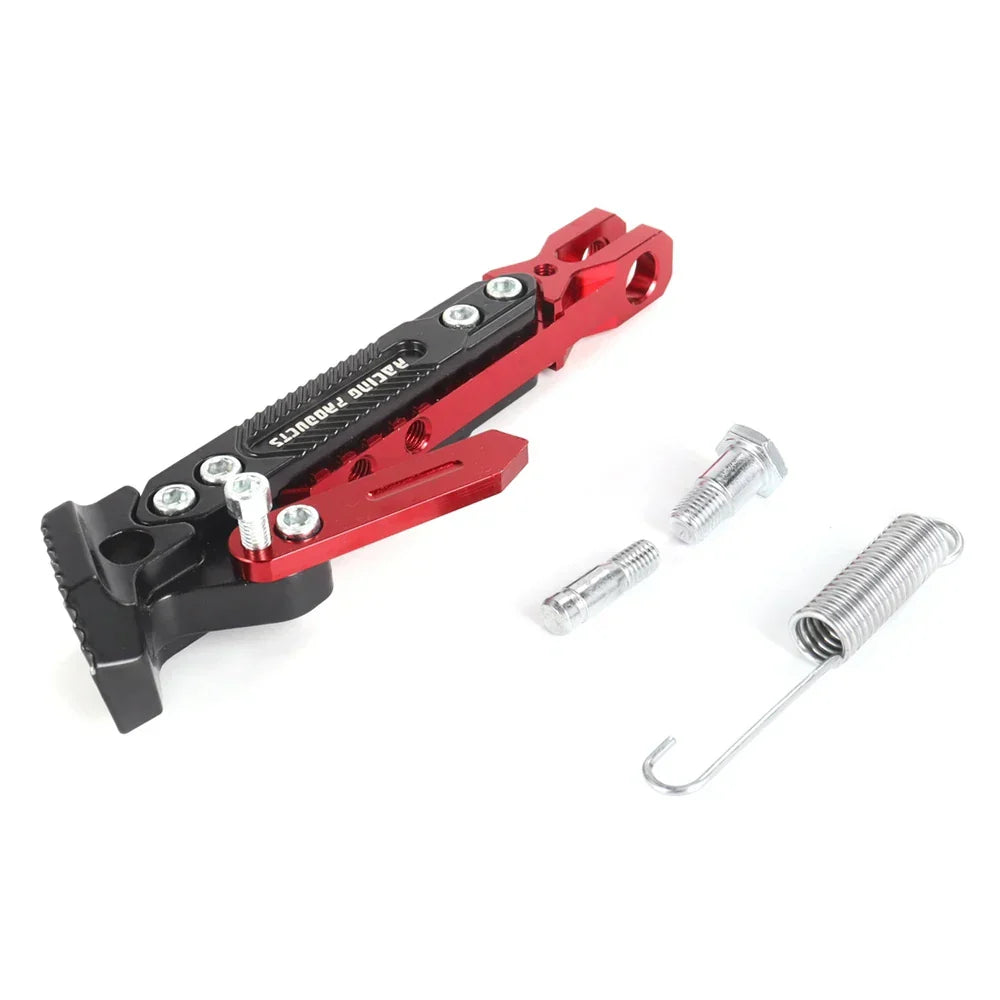 RiderPro Heavy Duty Metal Motorcycle Kickstand Bracket For Stable Side Parking Stand