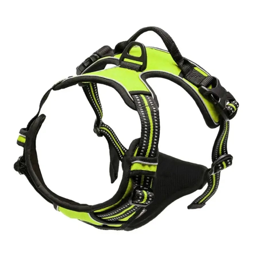 PawsLux Leather Collar, Harness and Leash Set for Dogs
