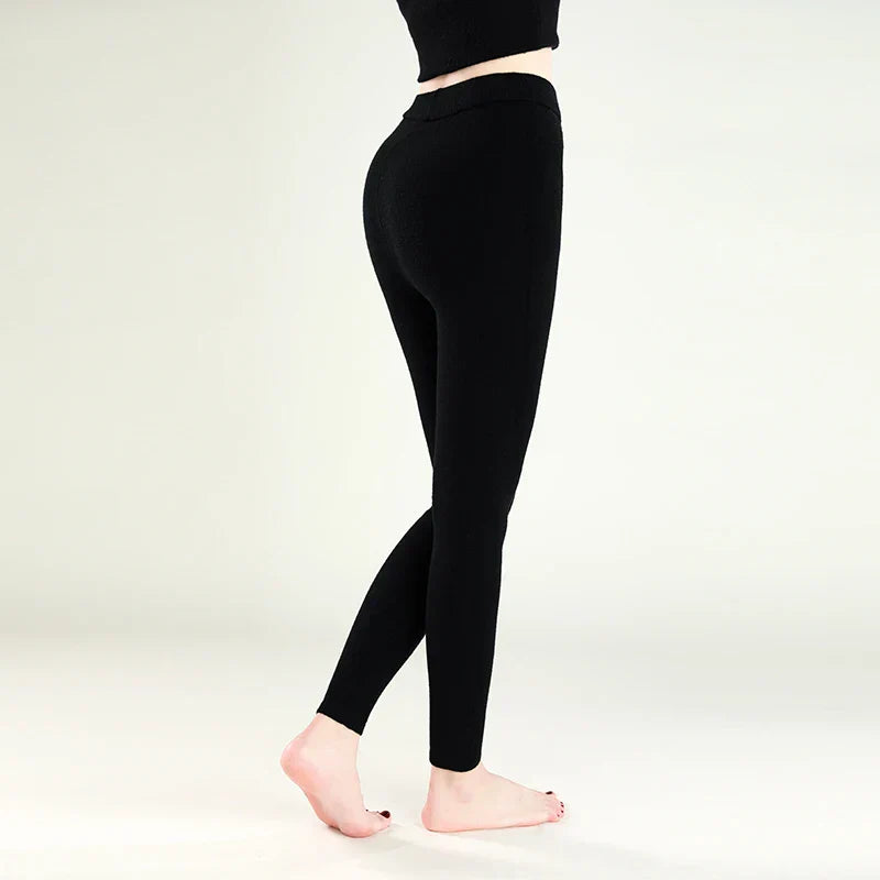 Leggings de Invierno Astra con Mezcla de Lana de Cachemira, Diseño Sin Costuras y Forma Ajustada