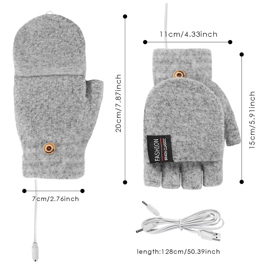 Guantes Calefactables Recargables con Tres Niveles de Calor para Calidez Personalizada
