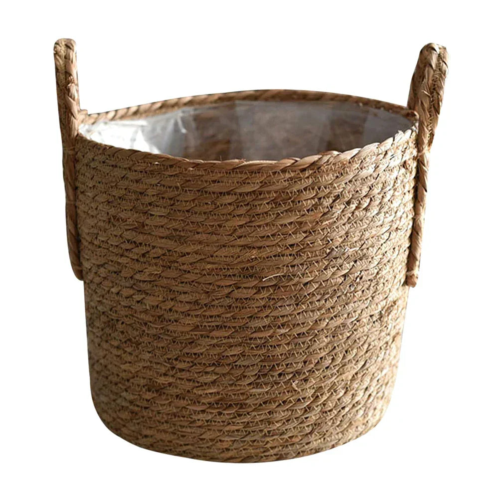 MeadowNest Handwoven Straw Pot And Storage Basket Extra Large