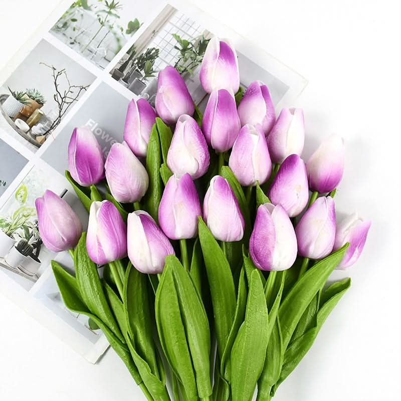 Elegantní realistické aranžmá tulipánů pro domácí a eventovou dekoraci