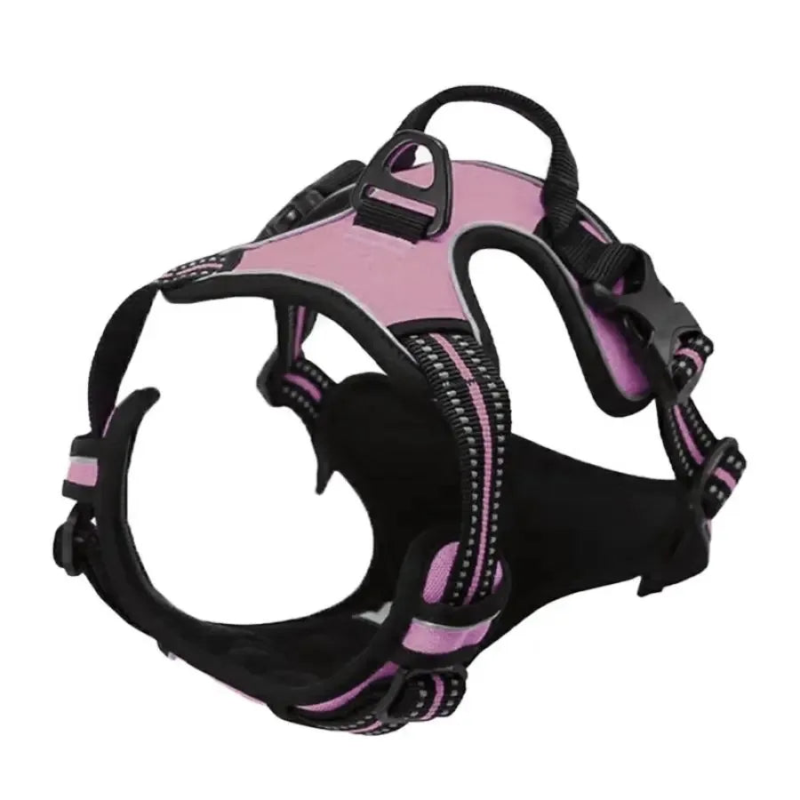 PawsLux Leather Collar, Harness and Leash Set for Dogs
