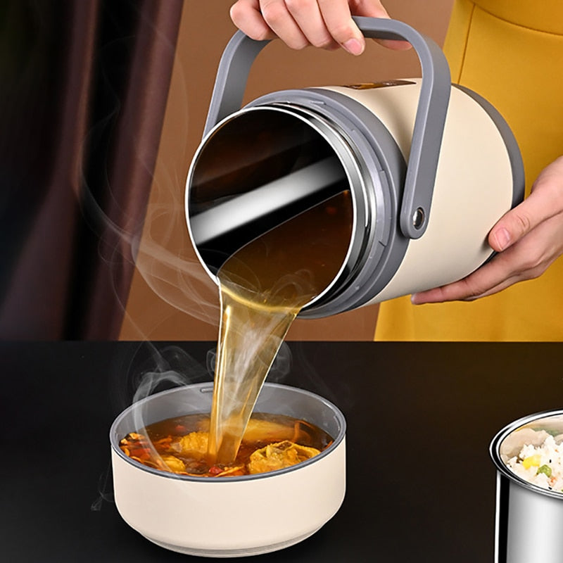 USB Heated Lunch Box | 304 Stainless Steel, Portable Food Warmer