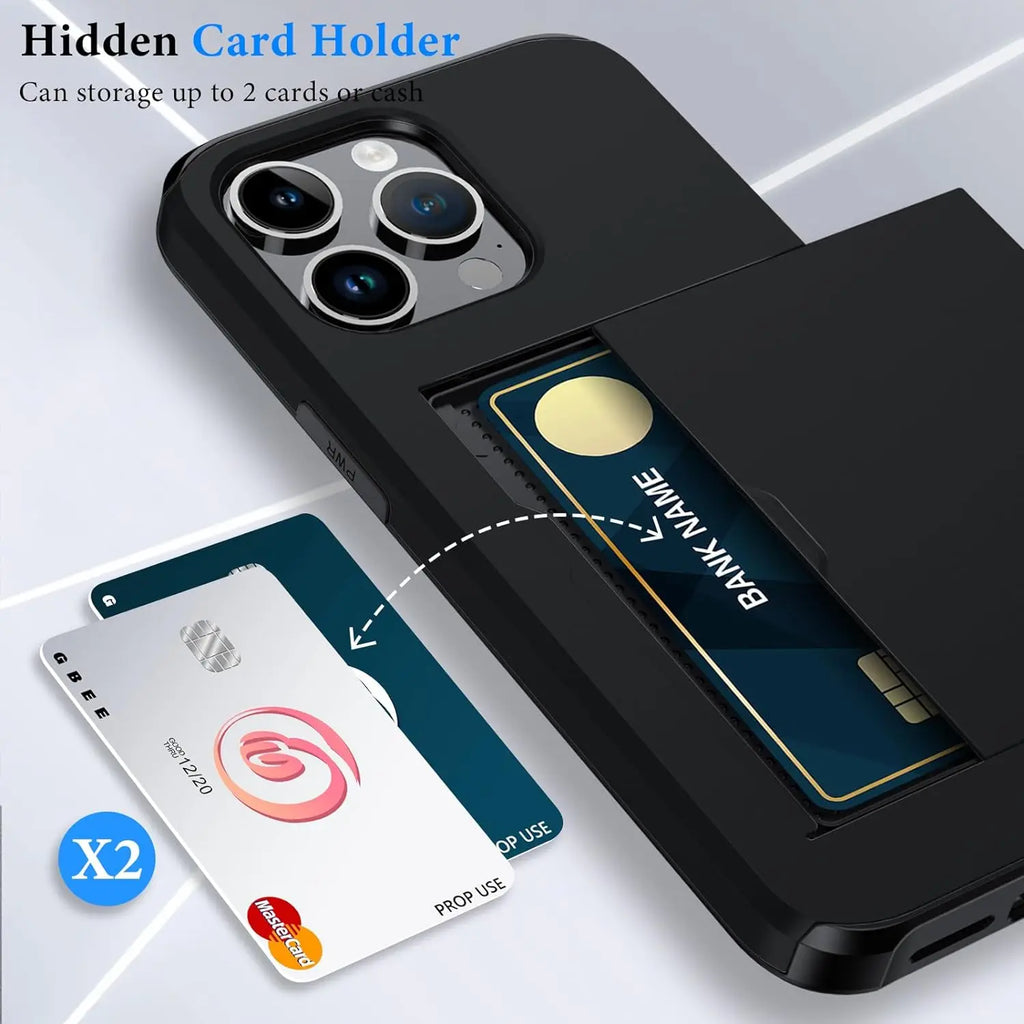 LuxShield Card Pocket Case For IPhone, Slim Profile, Card Slots, Protection And Style