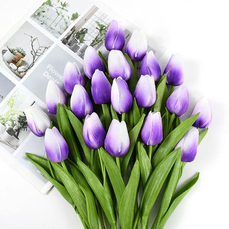 Elegantní realistické aranžmá tulipánů pro domácí a eventovou dekoraci