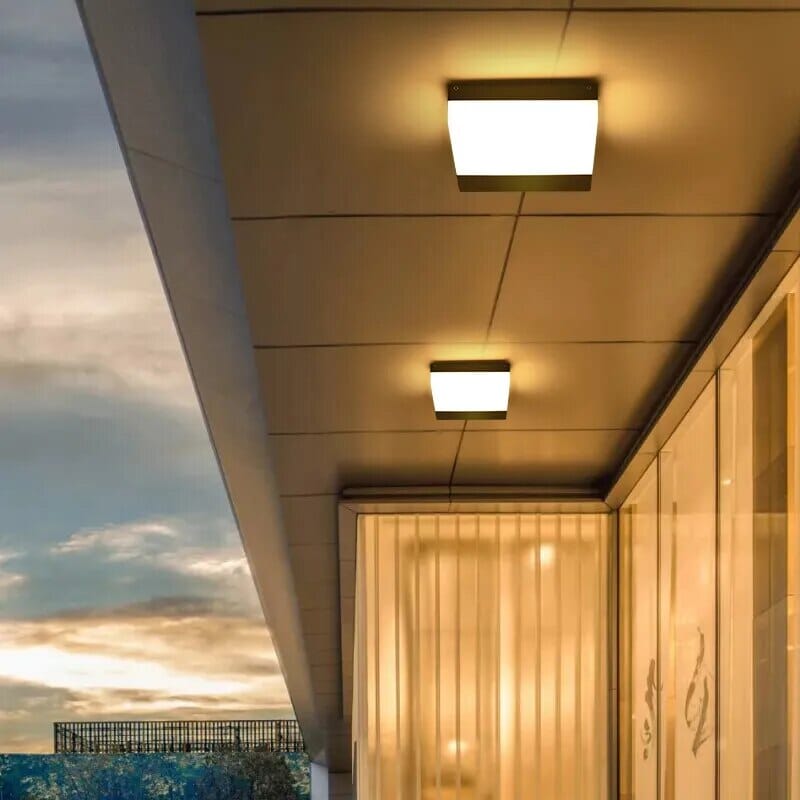 Plafoniera da Corridoio Nova Geode Impermeabile con LED