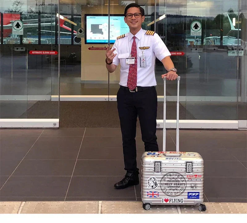 Valigia rigida Monaco in alluminio e magnesio per viaggi e bagagli