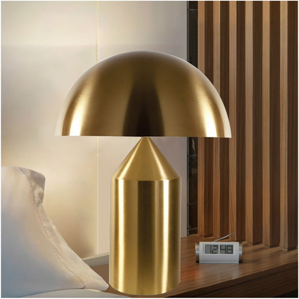 Nova Nordic Tischlampe mit dezentem Touch-Steuerung in Schwarz Weiß Gold