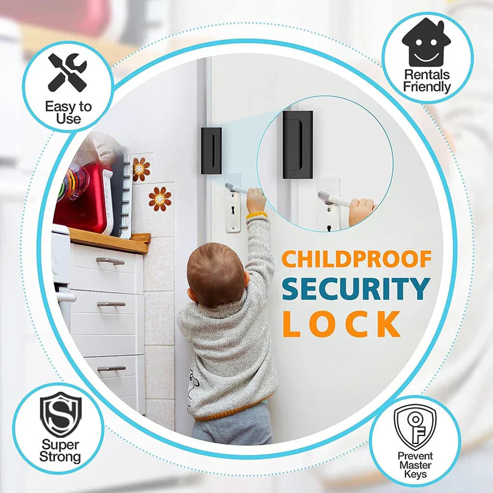 Childproof Door Safety Lock for Anti Theft Home Use