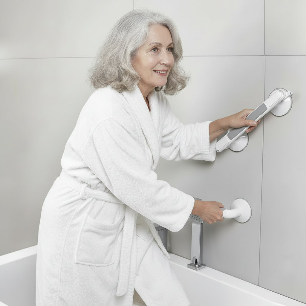 Gripsure Toolless Shower Grab Bar for Safer Bathrooms