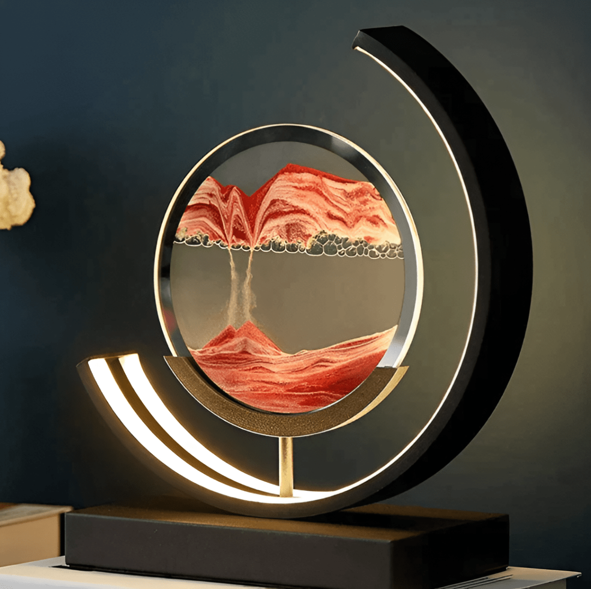 Soothing Glow Sand Lamp With Subtle Motion And Warm Ambient Light