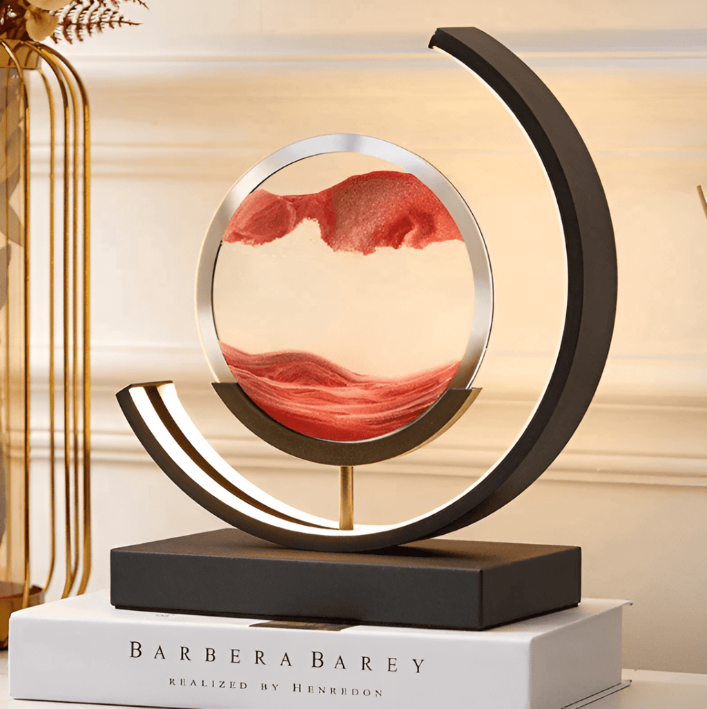 Soothing Glow Sand Lamp With Subtle Motion And Warm Ambient Light