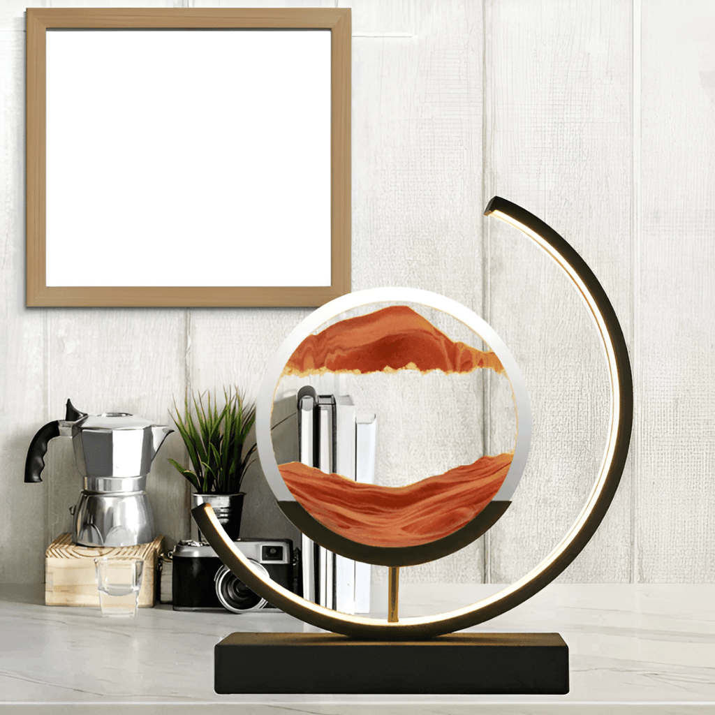 Soothing Glow Sand Lamp With Subtle Motion And Warm Ambient Light