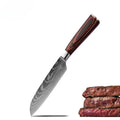Japanese Inspired Santoku Knife With Comfortable Grip For Home Cooks