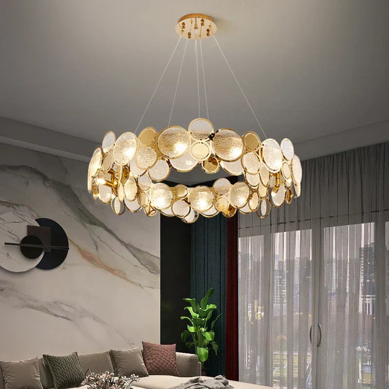 Lámpara de araña NovaHalo con iluminación ajustable para cualquier habitación