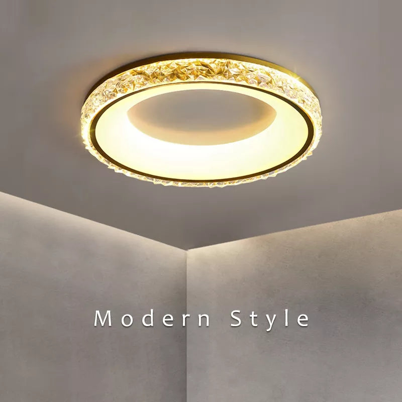 Lustr Aurelia Gold Crystal pro jídelny a další prostory