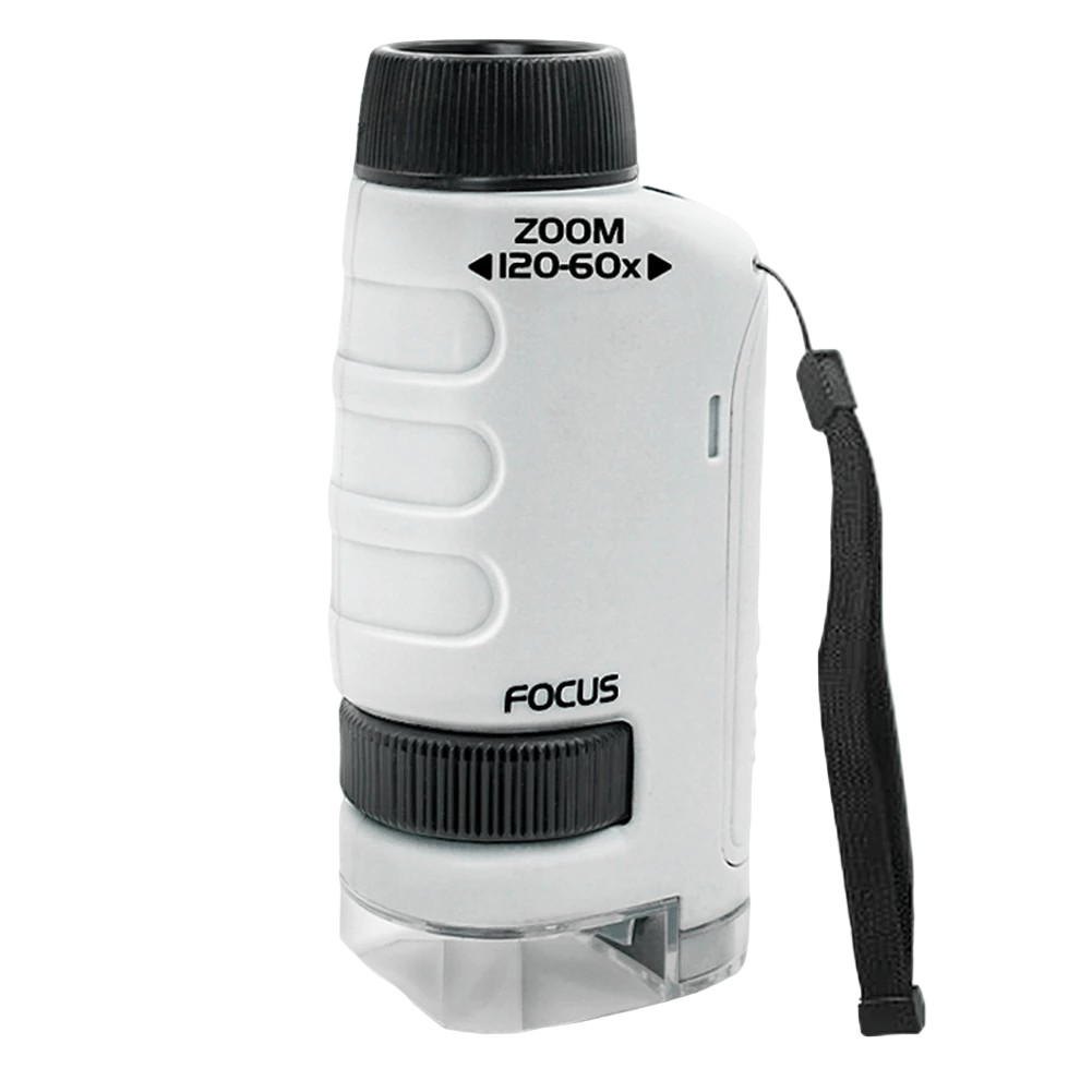 Microscope portable QuestScope Kids, grossissement 60x-120x, découverte