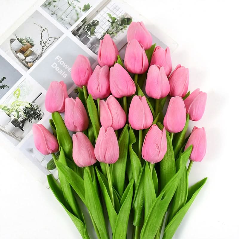 Elegantní realistické aranžmá tulipánů pro domácí a eventovou dekoraci