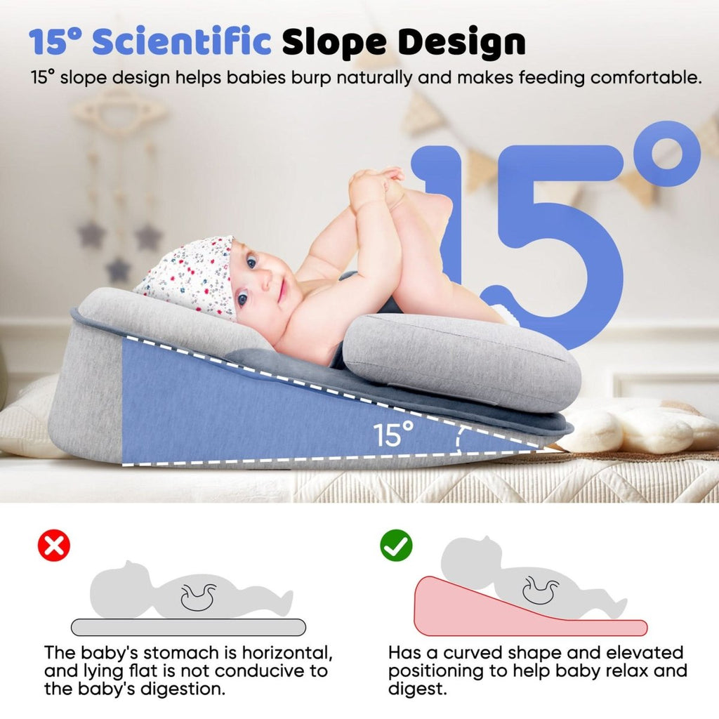 NovaNap Ergonomisches Baby-Kissen für sicheren Schlaf bei Säuglingen und Unterstützung der Kopfform