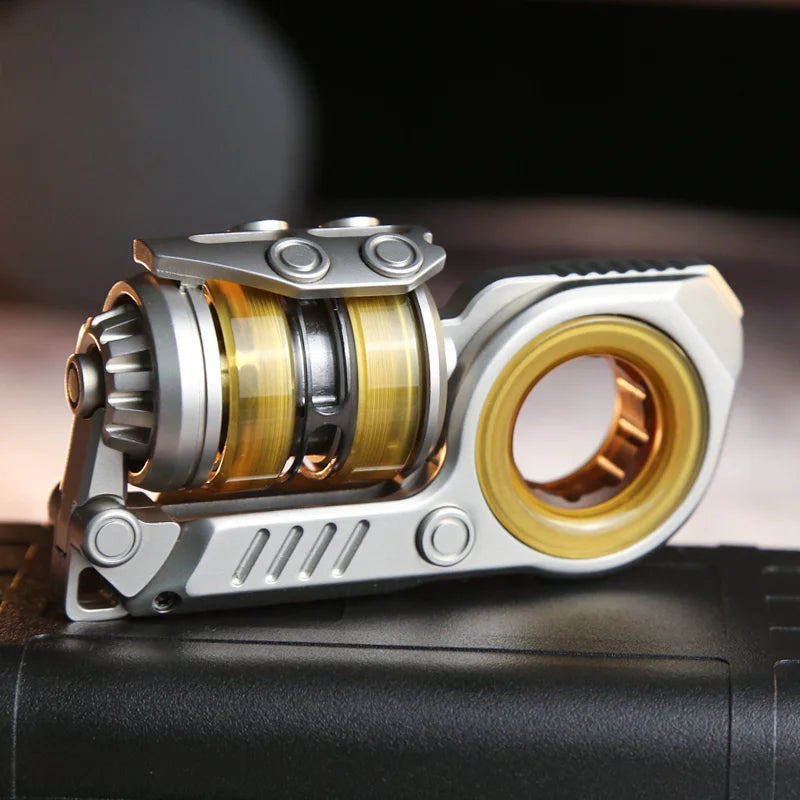 CalmSpin rustfritt stål EDC fidget-leke for fokus og stressavlastning